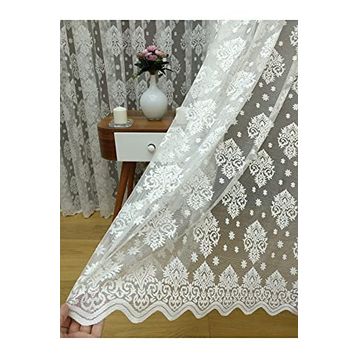 Perde Alemi Ekru Damaks Örme Normal Pile 1-2.5 250x250 cm Tül Perde