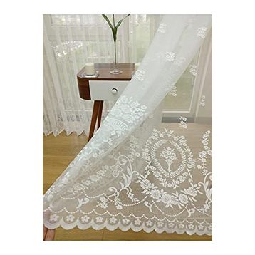 Perde Alemi Etek Ucu Yoğun Desenli Dantel Sık Pile 1-3 450x260 cm Tül Perde