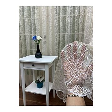 Perde Alemi Floş Örme Desenli Normal Pile 1-2.5 100x260 cm Tül Perde
