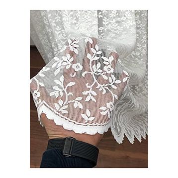 Perde Alemi Özel Örme Dokulu Dantel Sık Pile 1-3 100x260 cm Tül Perde