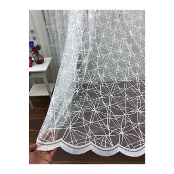Perde Alemi Spor Desen Dantel Normal Pile 1-2.5 500x260 cm Tül Perde