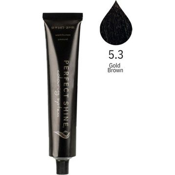 Perfect Shine Permanent Profesyonel 100 ml 5.3 Altın Işıltılı Açık Dore Kahve Saç Boyası