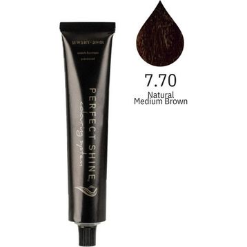 Perfect Shine Permanent Profesyonel 100 ml 7.70 Doğal Orta Kumral Saç Boyası