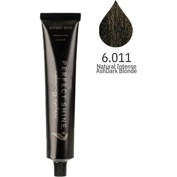Perfect Shine Permanent Profesyonel 6.011 Ekstra Yoğun Küllü Koyu Kumral 100 ml Saç Boyası