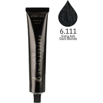 Perfect Shine Permanent Profesyonel 6.111 Ekstra Yoğun Küllü Koyu Kumral 100 ml Saç Boyası