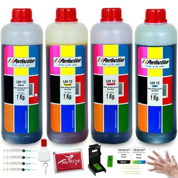 Perfection HP 4x1 kg Deskjet 1510 2575 5420 Yazıcı Uyumlu Dolum Seti