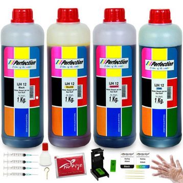 Perfection HP 4x1 kg Deskjet 1515 1516 1518 Yazıcı Uyumlu Kartuş Dolum Seti