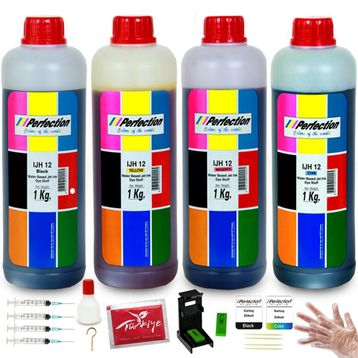Perfection HP 4x1 kg DeskJet 2600 2620 2630 Yazıcı Uyumlu Kartuş Dolum Seti