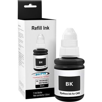 Perfix Pf CGI490B Siyah Pigment Şişeli 790 190 Mürekkep 135 ml Mürekkep