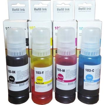 Perfix T103B -103Y - 103M - 103C Uyumlu Set Şişeli Muadil Mürekkep