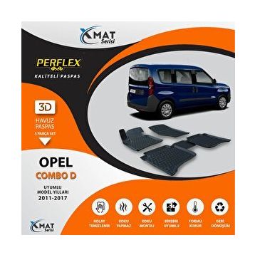Perflex 3D Havuzlu X-Mat Combo D 2011-2017 Paspas