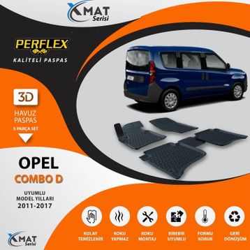 Perflex 3D Havuzlu X-Mat Combo D 2011-2017 Paspas