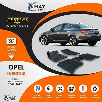 Perflex 3D Havuzlu X-Mat Insıgnıa 2008-2017 Paspas