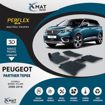 Perflex 3D Havuzlu X-Mat Partner Tepee 90Hp 2008-2018 Paspas