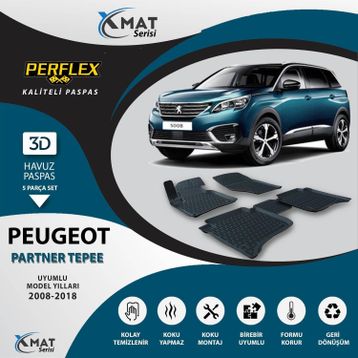 Perflex 3D Havuzlu X-Mat Partner Tepee 90Hp 2008-2018 Paspas