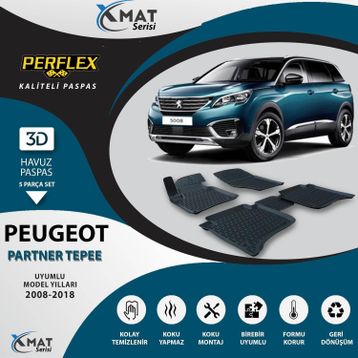 Perflex 3D Havuzlu X-Mat Partner Tepee 90Hp 2008-2018 Paspas