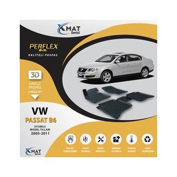 Perflex 3D Havuzlu X-Mat Passat B8 2015+ Paspas