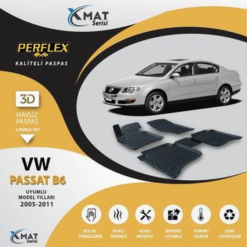 Perflex 3D Havuzlu X-Mat Passat B8 2015+ Paspas