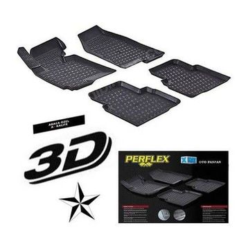 Perflex PXM-FD01 Ford C-Max 06-12 Siyah 3D X-Mat Havuzlu Paspas