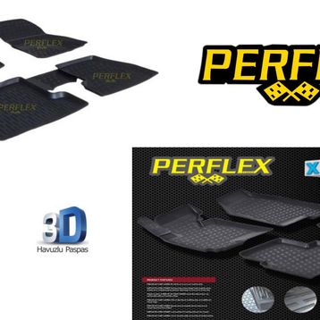 Perflex PXM-FD01 Ford C-Max 06-12 Siyah 3D X-Mat Havuzlu Paspas