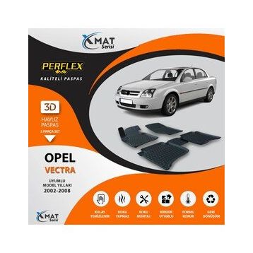 Perflex X-Mat Vectra C 2002-2008 3D Havuzlu Paspas