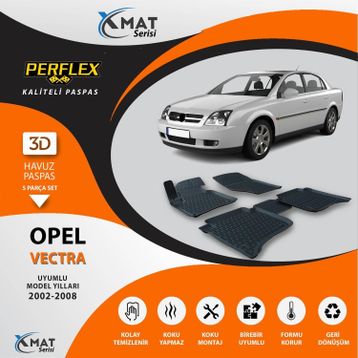 Perflex X-Mat Vectra C 2002-2008 3D Havuzlu Paspas