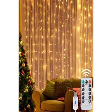 Peri Telli Trendpoint 3x2 m 200 Ledli Günışığı USB'li 8 Perde