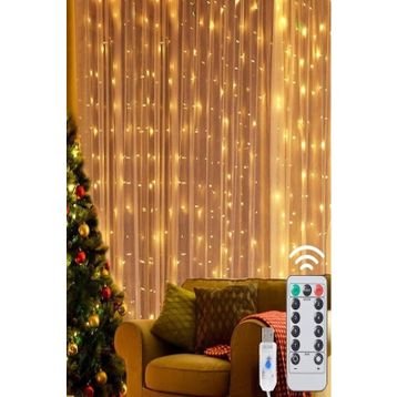 Peri Telli Trendpoint 3x2 m 200 Ledli Günışığı USB'li 8 Perde