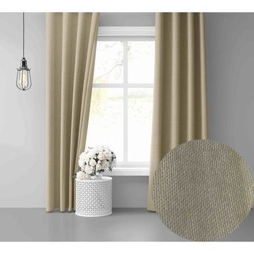 Perle Daily Series Bej Ada 200x260 cm Fon Perde