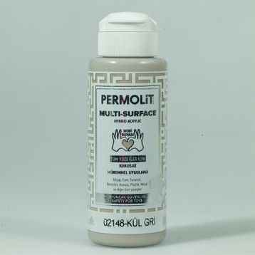 Permolit 0,5 lt Kül Gri Multi Surface Akrilik Boya