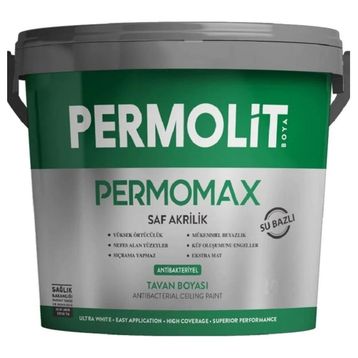 Permolit Boya 10 kg Permomax Antibakteriyel Tavan Boyası