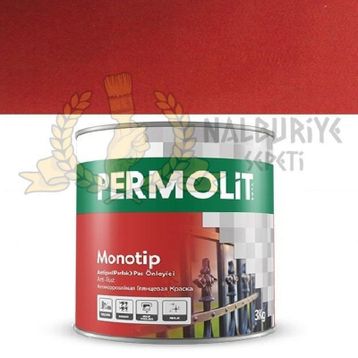 Permolit Monotip Oksit Kırmızı 0,75 lt Sentetik Antipas Boya