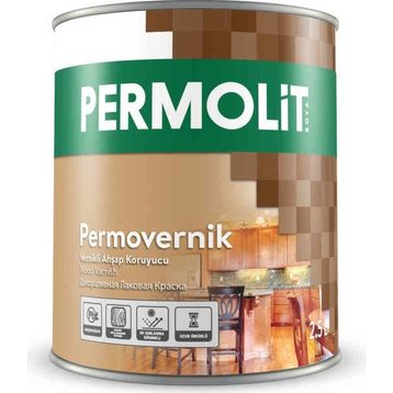 Permolit Renksiz 0.75 lt Vernikli Ahşap Koruyucu