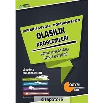 Permütasyon Kombinasyon Olasılık Problemleri Konu Anlatımlı Soru Bankası - Mesut Akbaht