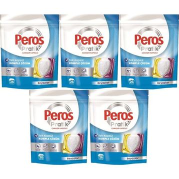 Peros Pratik Matik 130 Adet Beyazlar 5x26 Çamaşır Deterjanı Kapsülü Tableti