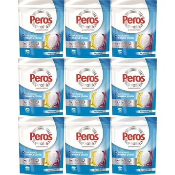 Peros Pratik Matik 234 Adet 9x26 Beyazlar Çamaşır Deterjanı Kapsülü Tableti