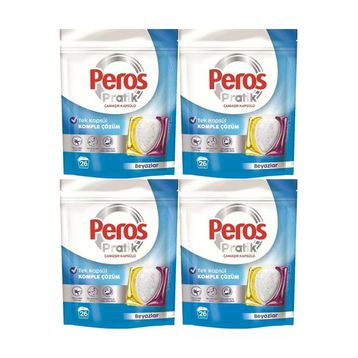 Peros Pratik Matik 4x26 104 Adet Beyaz Çamaşır Deterjanı Kapsülü Tableti