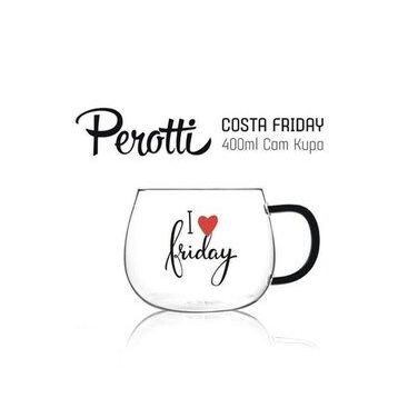 Perotti 13773 Costa Friday 400 ml Cam Magnolya Bardağı