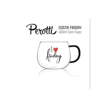Perotti 13773 Costa Friday 400 ml Cam Magnolya Bardağı