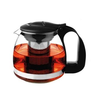 Perotti 700 ml Isıya Dayanıklı Cam Süzgeçli Bitki Çayı Demliği