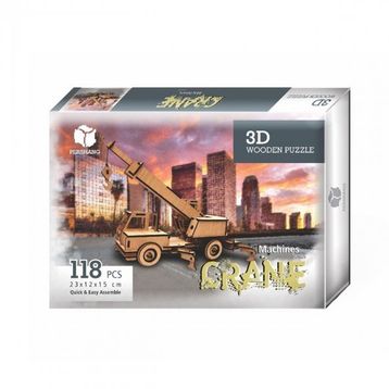 Pershang 2019114 Vinç 118 Parça 3 Boyutlu Ahşap Puzzle
