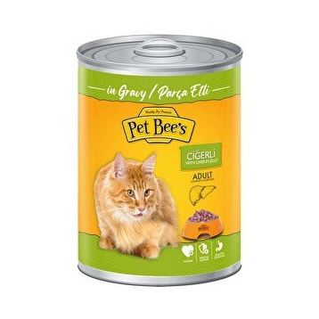 Pet Bee's 400 gr Ciğerli Soslu Yetişkin Kedi Konserve