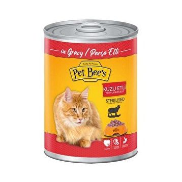 Pet Bee's 400 gr Kuzulu Soslu Kısır Kedi Konserve