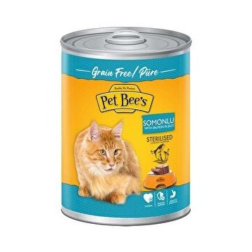 Pet Bee's 400 gr Somonlu Kısır Kedi Konserve