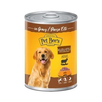 Pet Bee's 400 gr Soslu Kuzulu Yetişkin Köpek Konserve