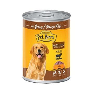 Pet Bee's 400 gr Soslu Kuzulu Yetişkin Köpek Konserve