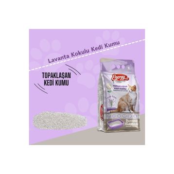 Pet Food Energy Bentonit Lavanta Kokulu 10 L Kedi Kumu