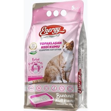 Pet Food Energy Bentonit Pudra Kokulu 5 lt Kedi Kumu