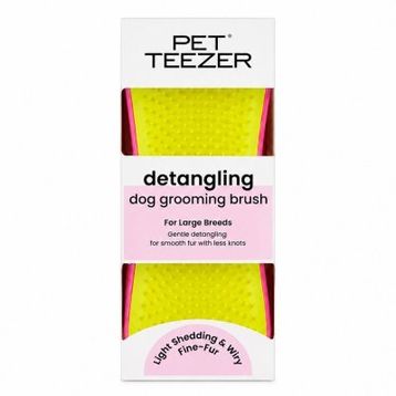 Pet Teezer Detangling Dolaşık Açıcı 14.7x6.4 cm Sarı Büyük Irk Köpek Bakım Fırçası