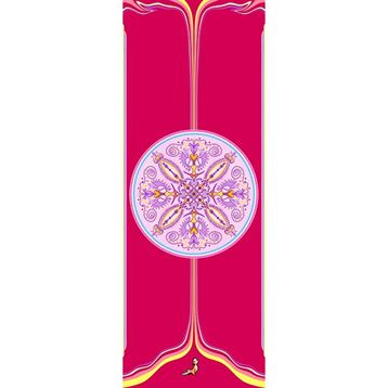 Petarya Mandala Series 4.1 mm Be Here Now Doğal Kauçuk Kaydırmaz Yoga Matı